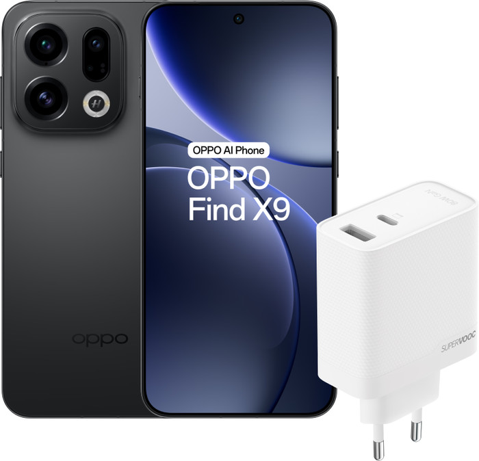 OPPO Find X9 512GB Schwarz 5G + OPPO SuperVOOC Ladegerät 80 W Main Image