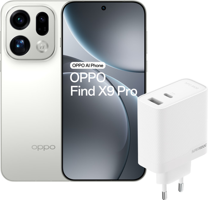 OPPO Find X9 Pro 512GB Weiß 5G + OPPO SuperVOOC Ladegerät 80 W Main Image