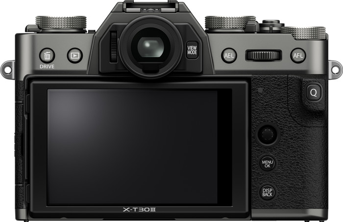 Fujifilm X-T30 III Charcoal Silber rückseite