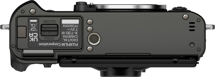 Fujifilm X-T30 III Charcoal Silber unten