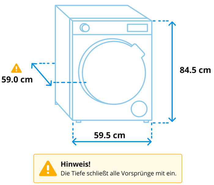 Wisberg WBWM1A3W8DE + Wisberg WBDR1BW8DE visuelles Coolblue 1