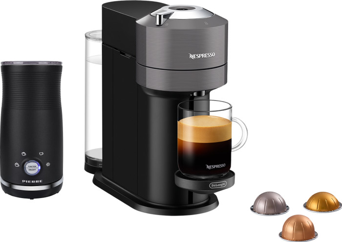De'Longhi Nespresso Vertuo Next ENV120.GY + Pierre Milk Frother Main Image