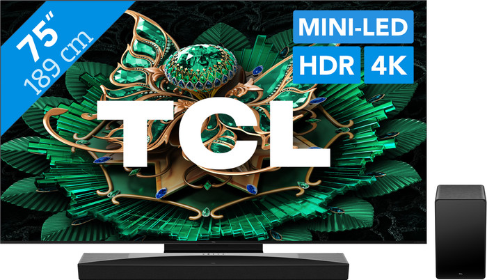 TCL 75 inches QD Mini-LED C71K 4K (2025) + TCL Q75H Main Image