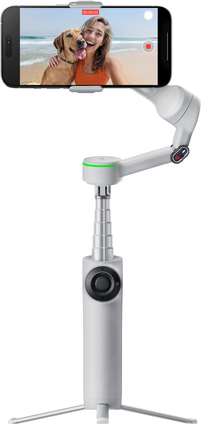 Insta360 Flow 2 Pro Creator Set Hellgrau vorne