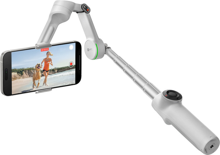 Insta360 Flow 2 Pro Creator Set Hellgrau linke seite