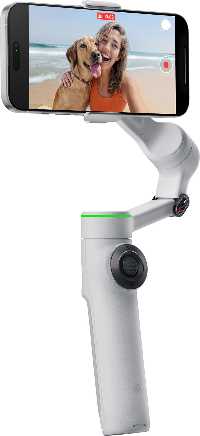 Insta360 Flow 2 Pro Creator Set Hellgrau linke seite