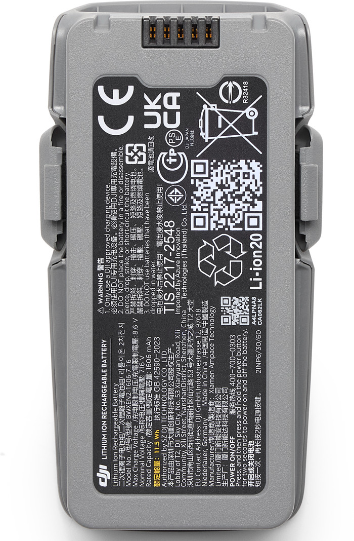 DJI Neo 2 Intelligent Flight Battery rückseite