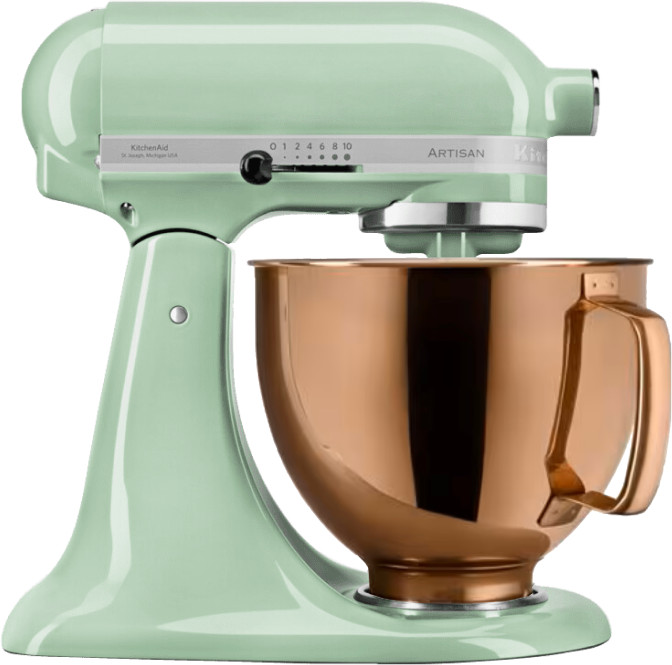 KitchenAid Artisan Mixer 5KSM125EPT Green + Design Mixing Bowl Copper Main Image