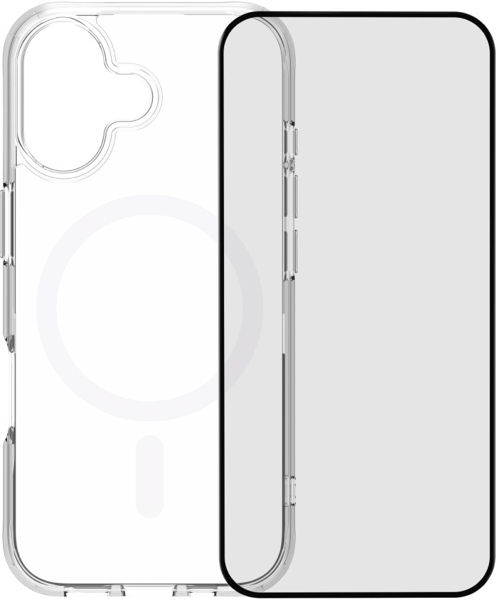 BlueBuilt Protective Backcover mit MagSafe iPhone 17 Transparent + BlueBuilt iPhone 17 Panzerglas Main Image