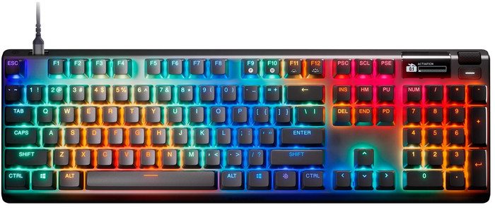 SteelSeries Apex Pro Gen 3 Gaming Keyboard QWERTZ top