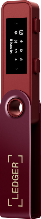 Ledger Nano S Plus Crimson Magenta vorne