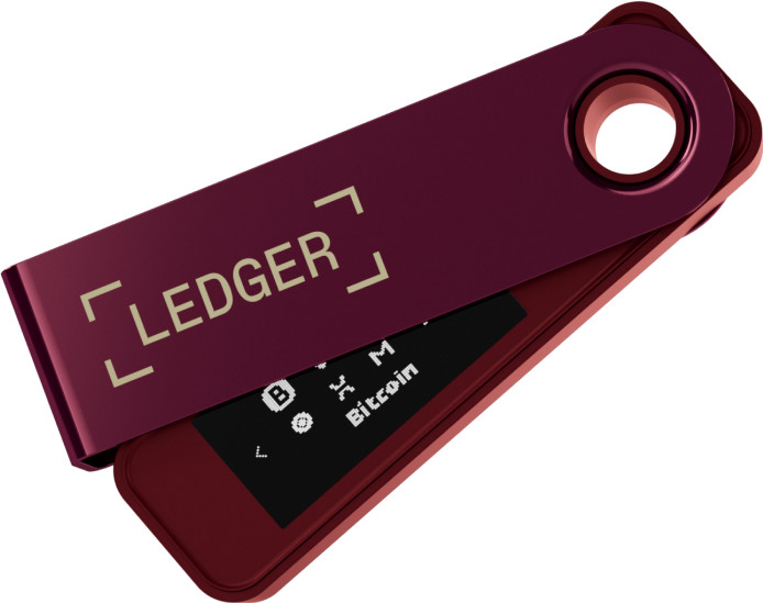 Ledger Nano S Plus Crimson Magenta vorne