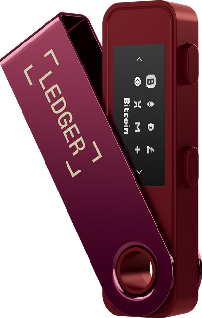 Ledger Nano S Plus Crimson Magenta vorne