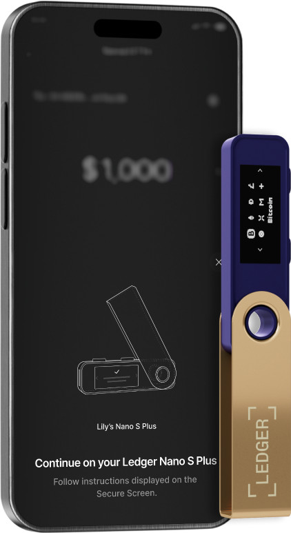 Ledger Nano S Plus Ferro Fuchsia vorne