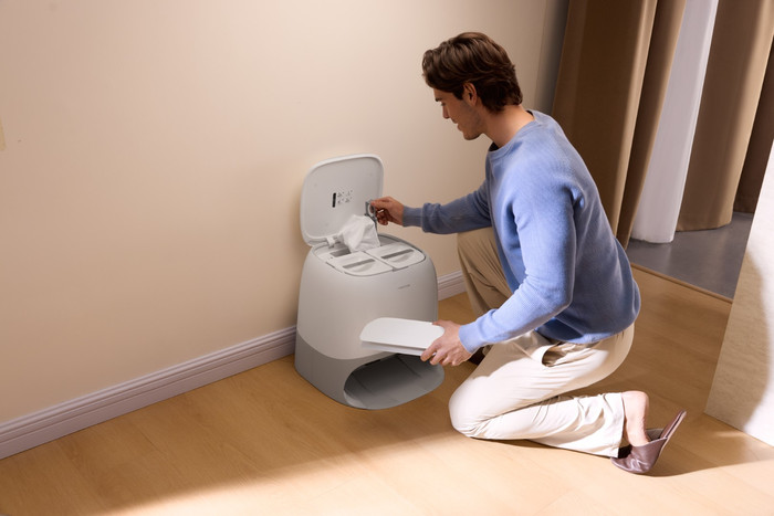 Roborock Qrevo Curv 5A1 White produkt in gebrauch