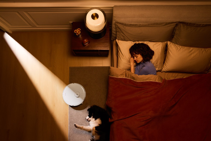 Roborock Qrevo Curv 5A1 White produkt in gebrauch