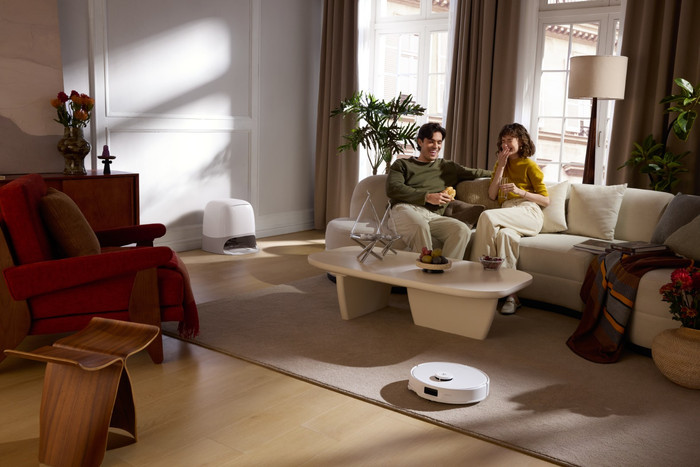 Roborock Qrevo Curv 5A1 White produkt in gebrauch