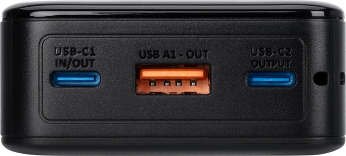 BlueBuilt Power Bank 10,000mAh with Fast Charging Black front