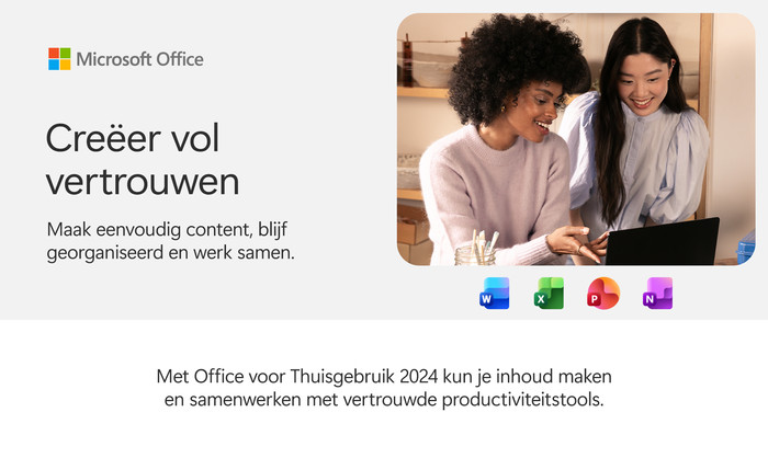 Microsoft Office Home 2024 Niederländisch - Digitaal visueller lieferant