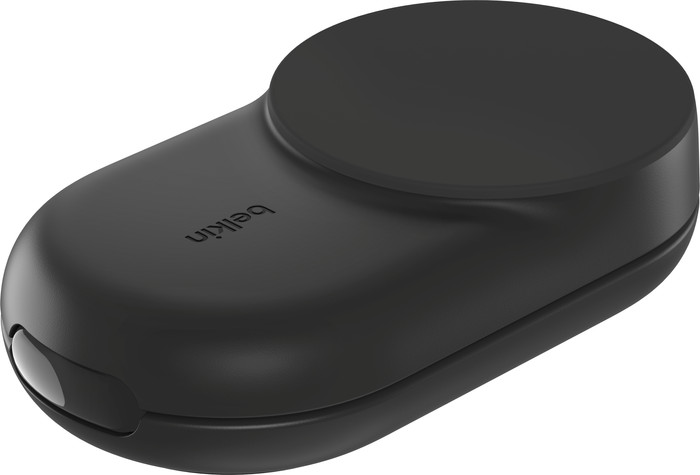 Belkin UltraCharge 3-in-1 MagSafe Wireless Charger with Stand Qi2 25W Black right side