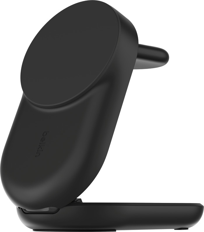 Belkin UltraCharge 3-in-1 MagSafe Wireless Charger with Stand Qi2 25W Black front