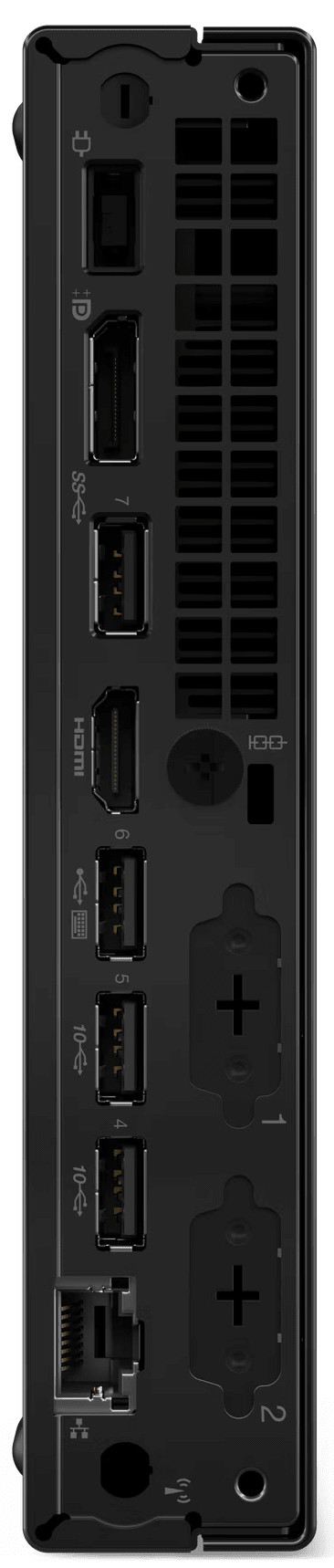 Lenovo ThinkCentre M70q Gen 5 - 12TD0073MB rückseite