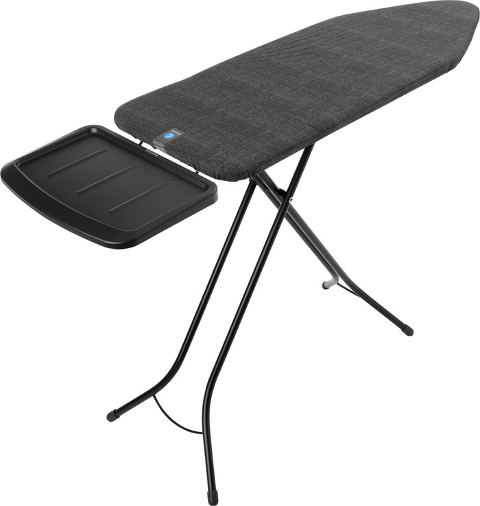 Brabantia Ironing Board C 124x45cm Denim Black Steam Unit Holder front