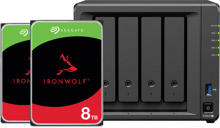 Synology DS925+ + Seagate IronWolf 8TB Doppelpack Main Image