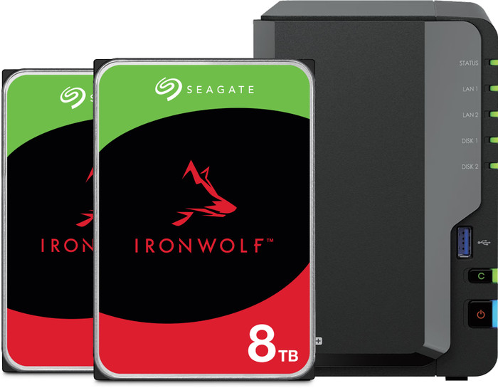 Synology DS225+ + Seagate IronWolf 8TB Doppelpack Main Image
