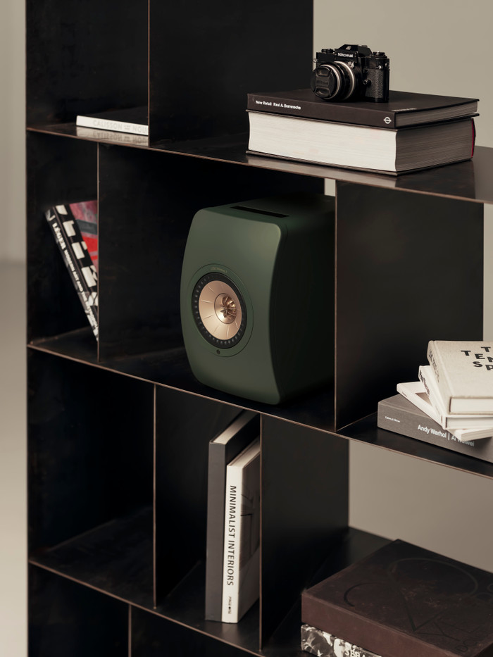 KEF LS50 Wireless II Dark Green product in use