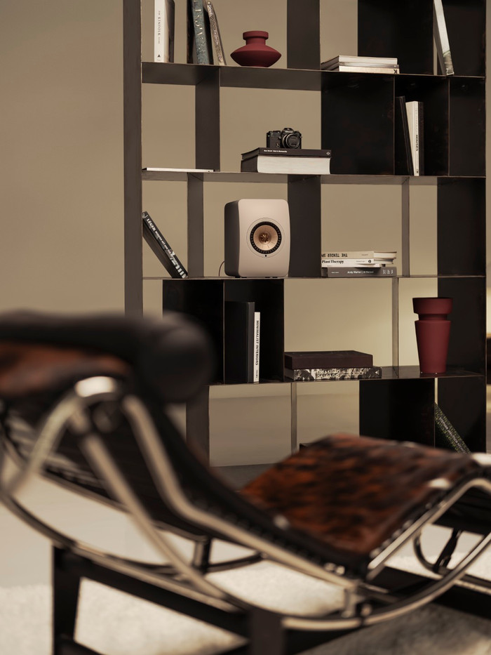 KEF LS50 Wireless II Beige product in use