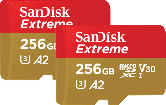 SanDisk MicroSDXC Extreme 256GB 130MB/s Duo Pack Main Image