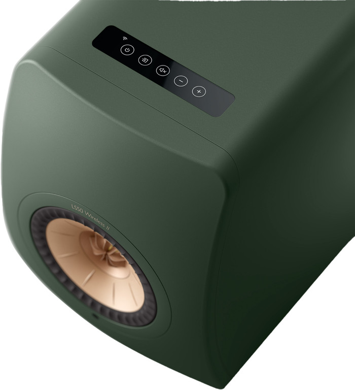 KEF LS50 Wireless II Dark Green top