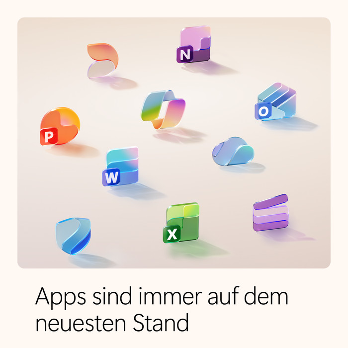Microsoft 365 Personal DE Abonnement 1 Jahr produkt in gebrauch