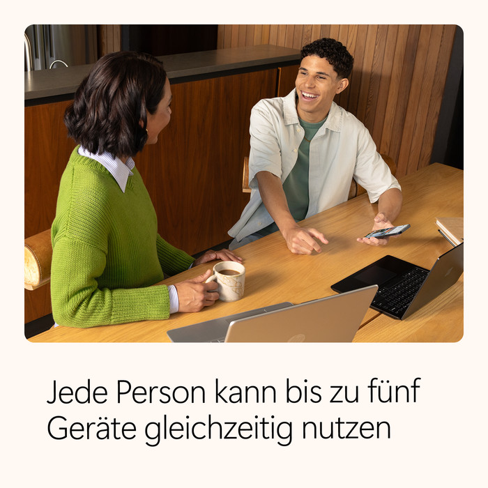 Microsoft Office 365 Family DE Abonnement 1 Jahr produkt in gebrauch