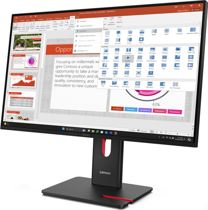 Lenovo ThinkVision T27-40 vorne