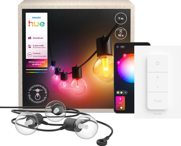 Philips Hue Festavia Globe Lichterkette - 7 Meter + Dimmer Main Image