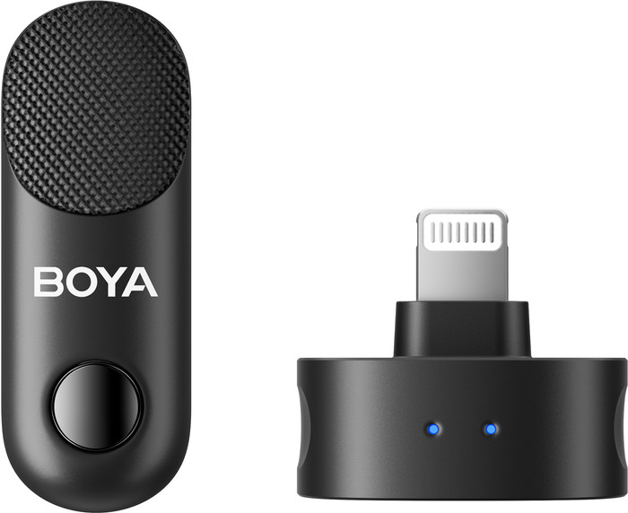 Boya Magic 02 für USB-C, Lightning und 3,5 mm vorne