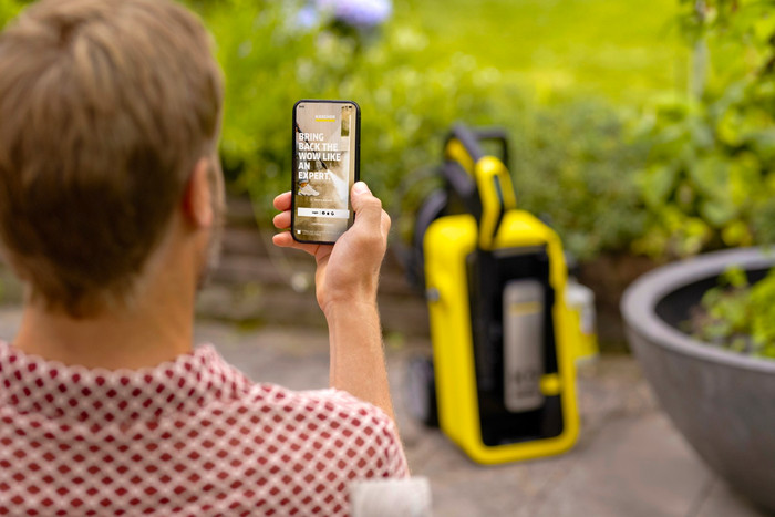Kärcher K5 Comfort Premium Connect produkt in gebrauch