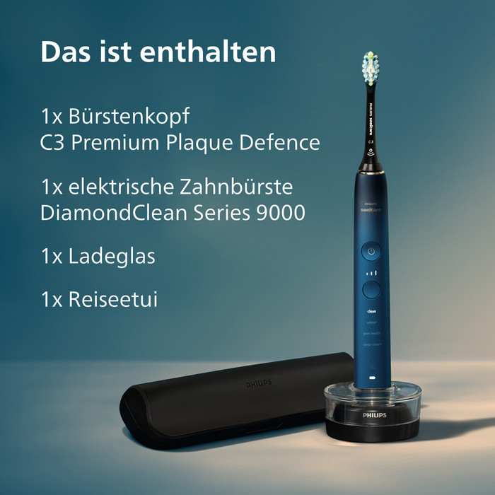 Philips Sonicare DiamondClean 9000 HX9911/88 Blau Aquamarine visueller lieferant