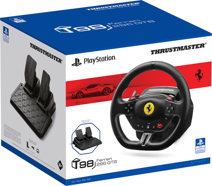 Thrustmaster T98-P Ferrari 296 GTB Lenkrad verpackung