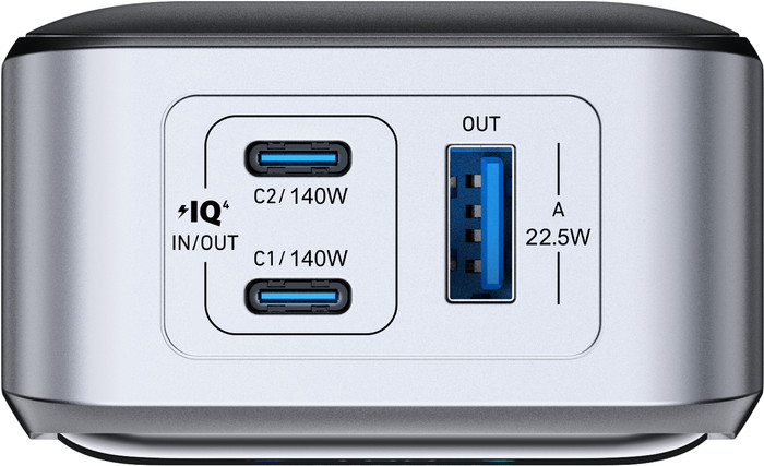 Anker Prime Powerbank 26.750 mAh mit Schnellladefunktion Schwarz vorne