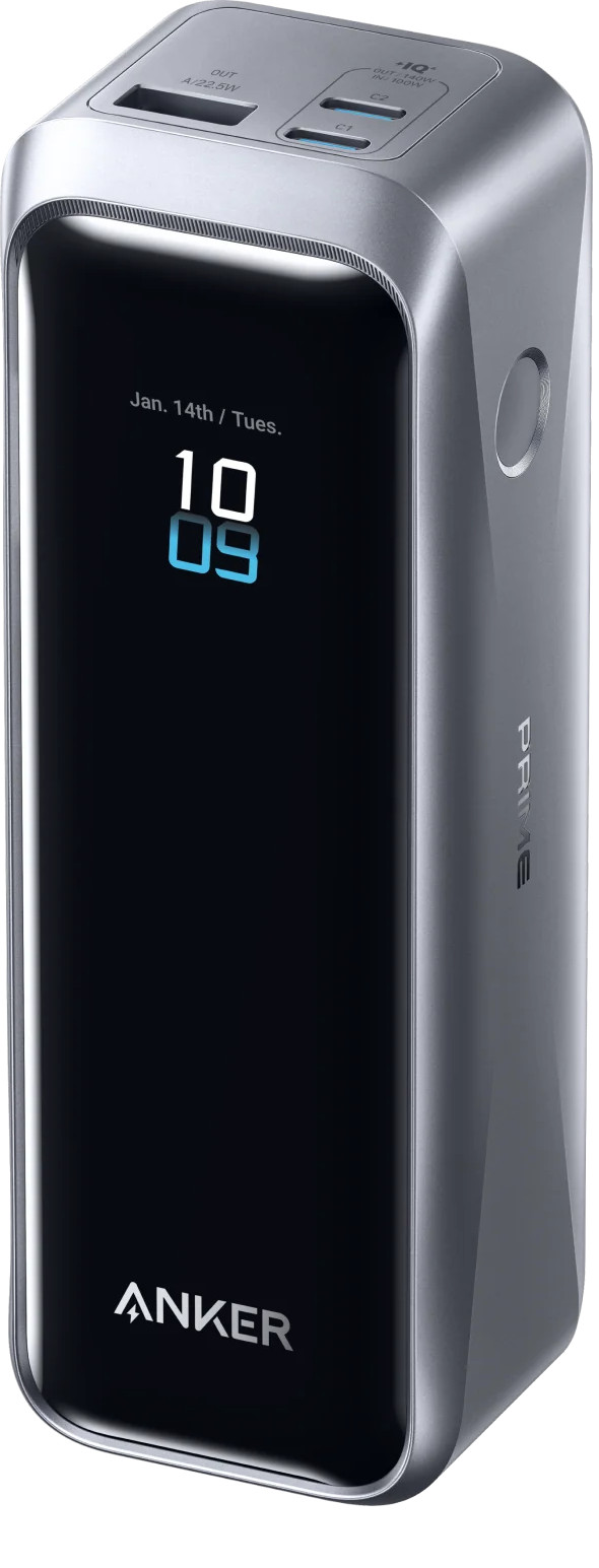 Anker Prime Powerbank 20.000 mAh mit Schnellladefunktion Schwarz Main Image