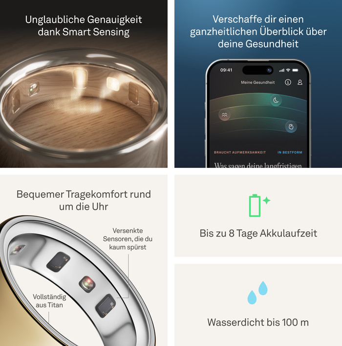 Oura Ring 4 Größe 5 Gold visueller lieferant