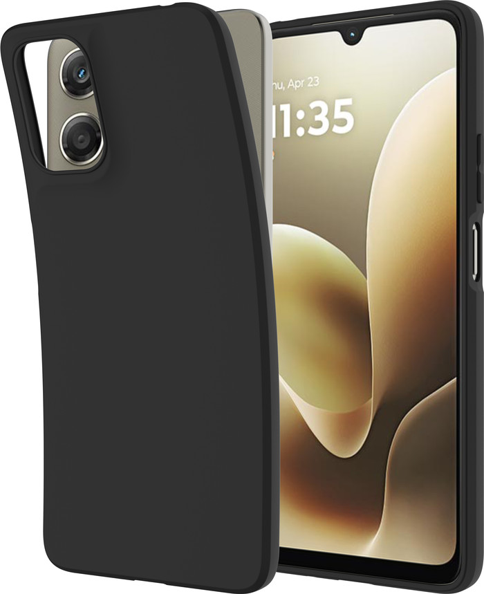 Just in Case Soft Design Motorola Moto G06 Backcover Schwarz vorne