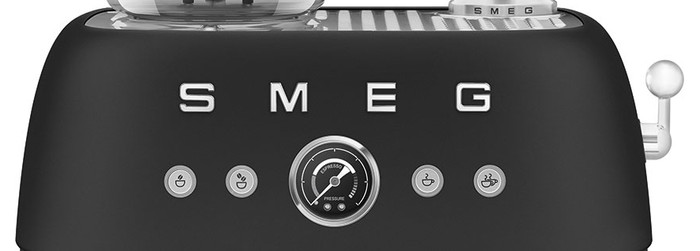 SMEG EGF03BLMEU Mattschwarz detail