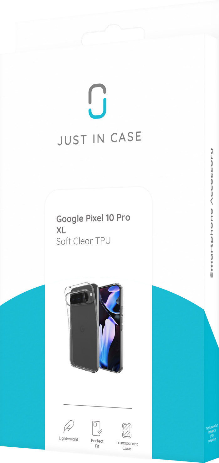 Just in Case Soft Design Google Pixel 10 Pro XL Backcover Transparent verpackung