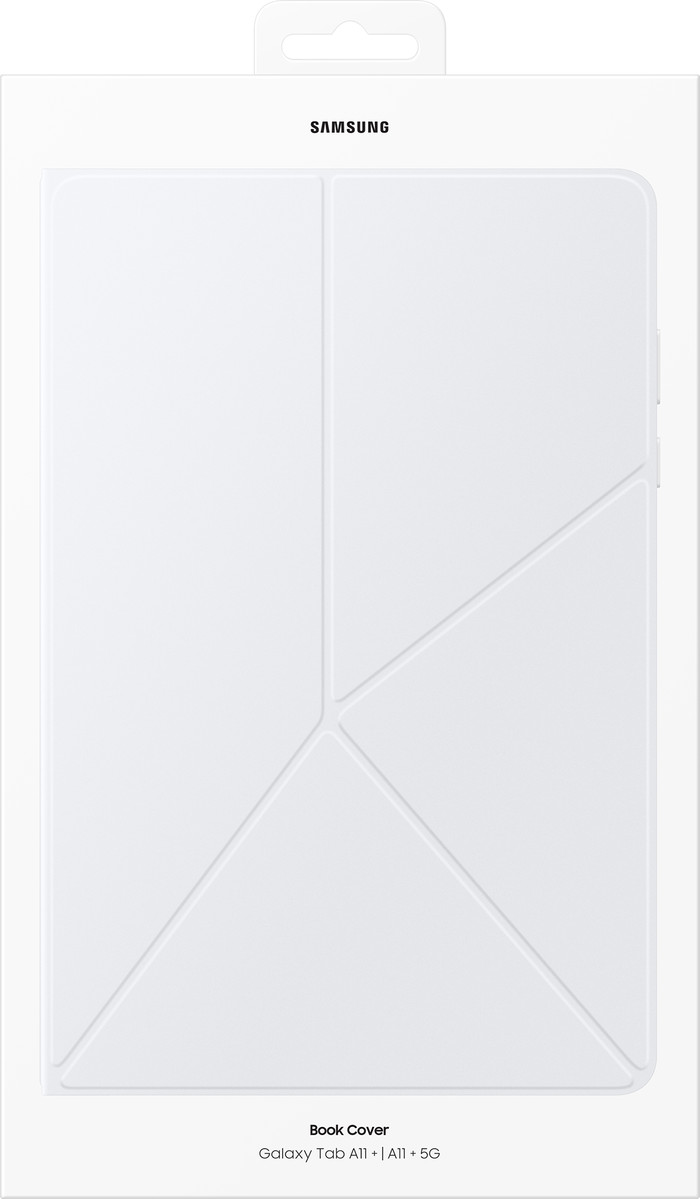 Samsung Galaxy Tab A11 Plus Book Case Weiß verpackung