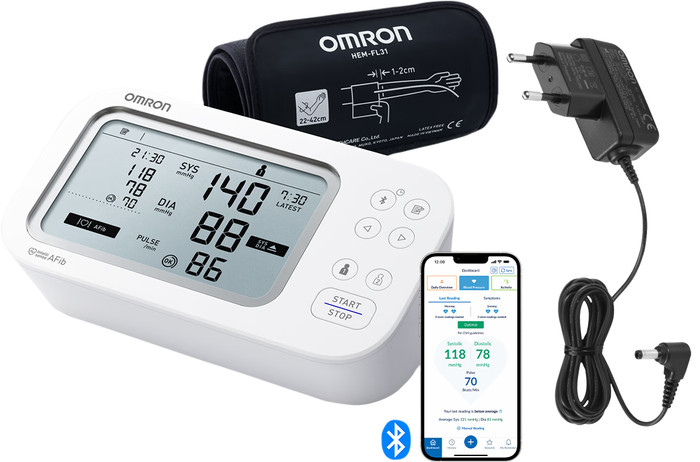 Omron X7 Smart AFib + Netzteil Main Image
