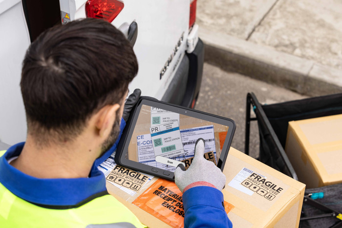 Samsung Galaxy Tab Active5 Pro 10,1 Zoll 256GB Wi-Fi + 5G produkt in gebrauch